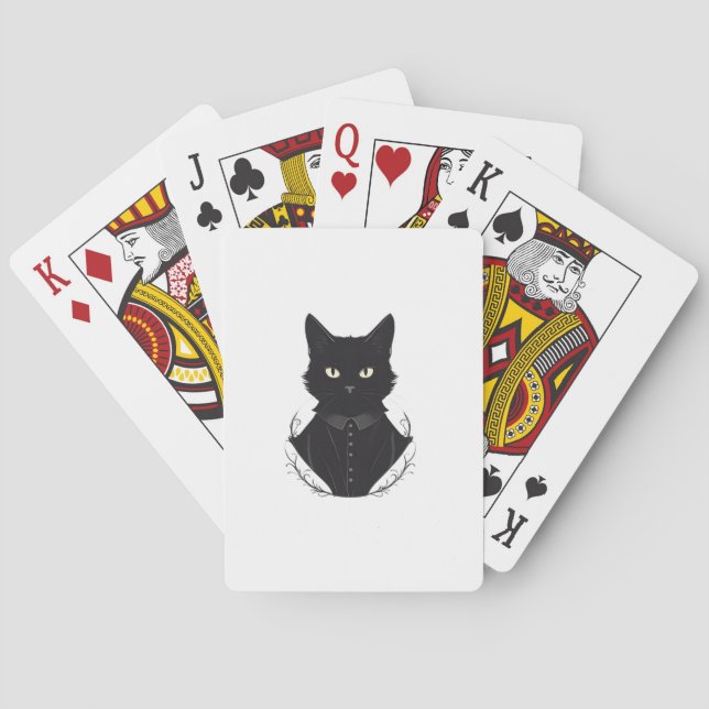 Salem's Enchanted Black Cat Casinokort (Baksidan)