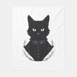 Salem's Enchanted Black Cat Fleecefilt