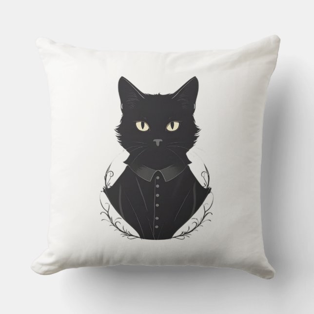 Salem's Enchanted Black Cat Kudde (Framsida)