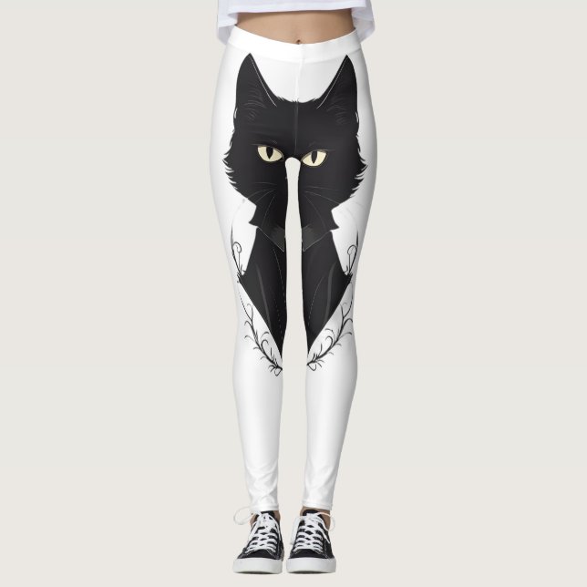 Salem's Enchanted Black Cat Leggings (Framsida)