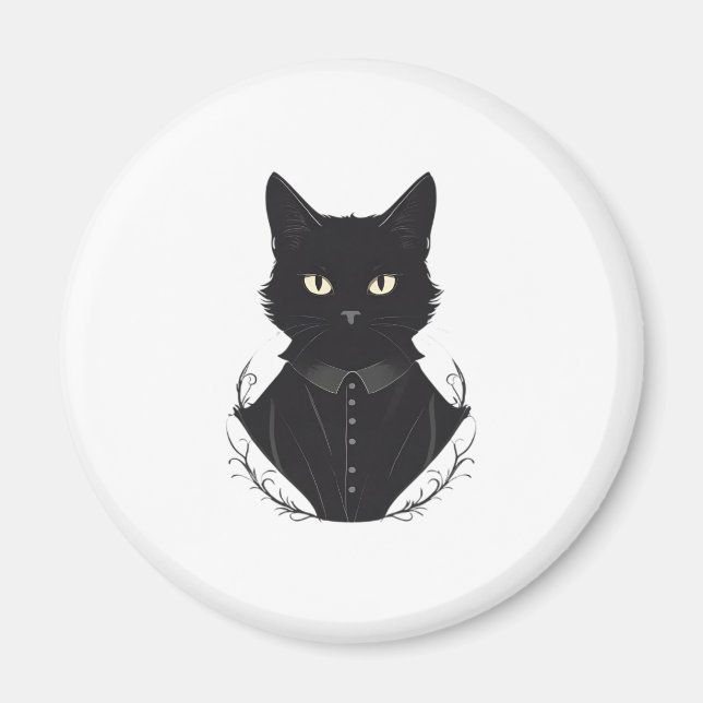 Salem's Enchanted Black Cat Magnet (Framsidan)