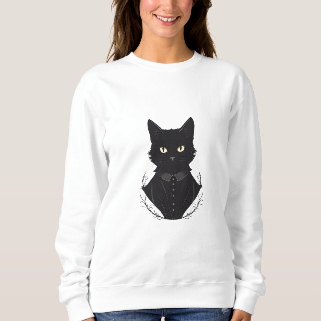 Salem's Enchanted Black Cat T Shirt (Framsida)