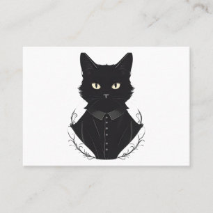 Salem's Enchanted Black Cat Visitkort