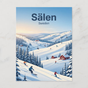 Sälen skidområde Sverige Vykort