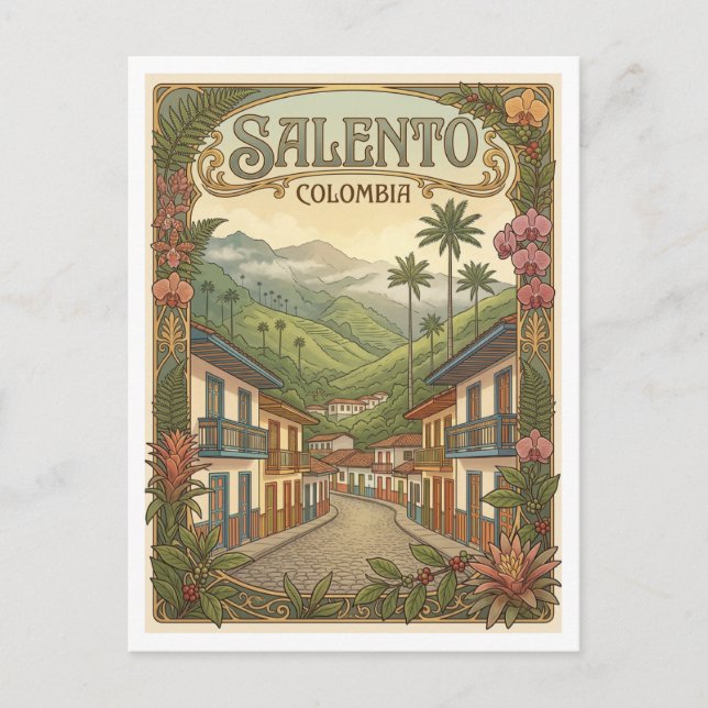 Salento Colombia Vykort (Framsida)