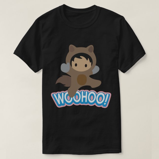 Salesforce Astro Wohooo - Salesforce banblazer - T Shirt (Design framsida)