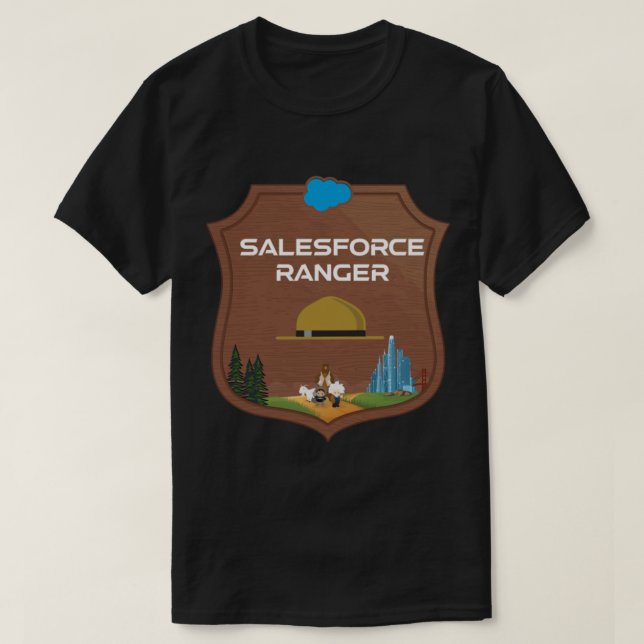 Salesforce-emblem - Salesforce-konsten - Salesforc T Shirt (Design framsida)