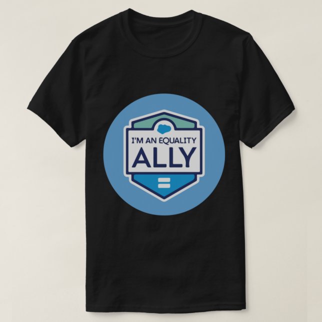 Salesforce I_m An Equality - Salesforce remblaze T Shirt (Design framsida)