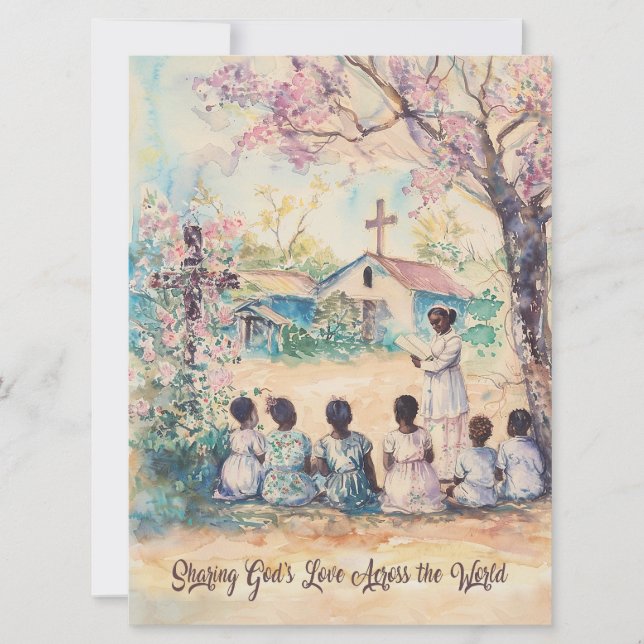 Salesian Missions bulk tackkort Inbjudningar (Framsida)