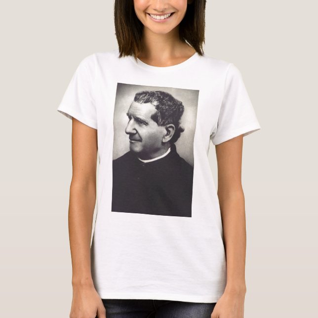 Salesian Saint Don John Bosco T Shirt (Framsida)