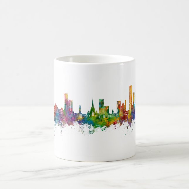 Salford England Skyline Kaffemugg (Center)