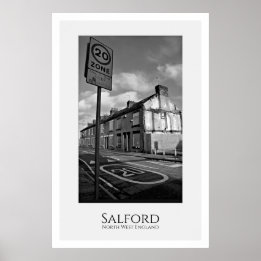 Salford, North Väster England Poster