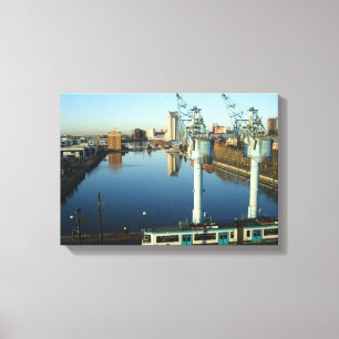 Salford Quays Canvastryck