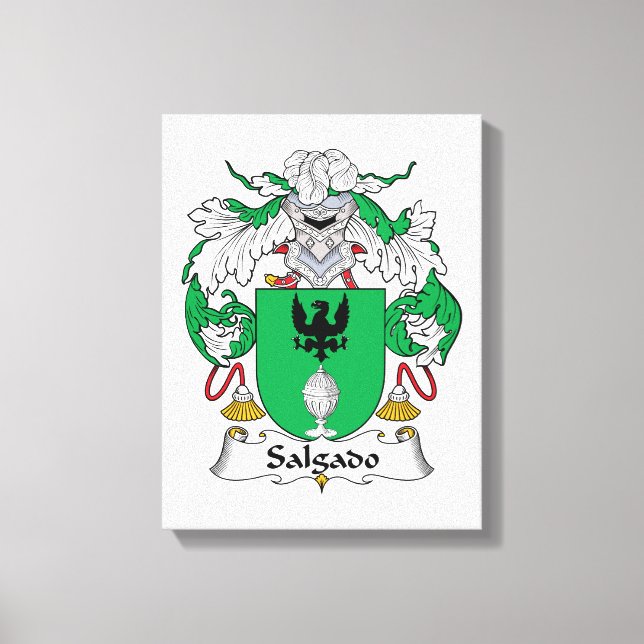Salgado Family Crest Canvastryck (Framsida)