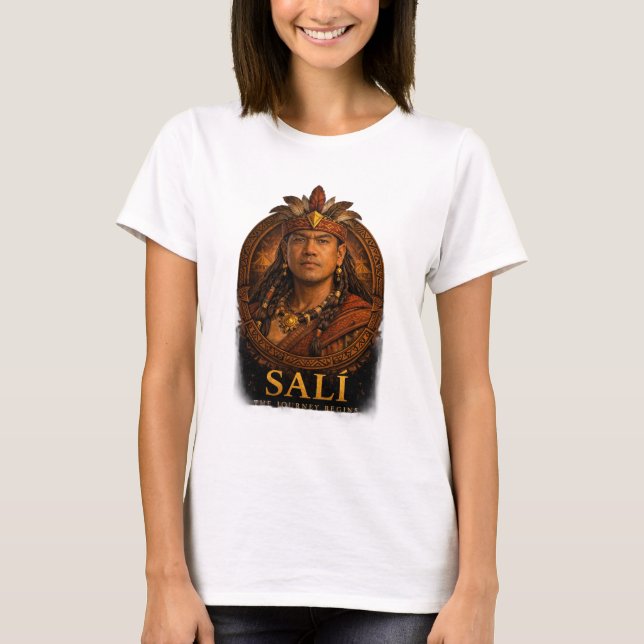 Sali- Resan Börjar Warrior Tshirt T Shirt (Framsida)