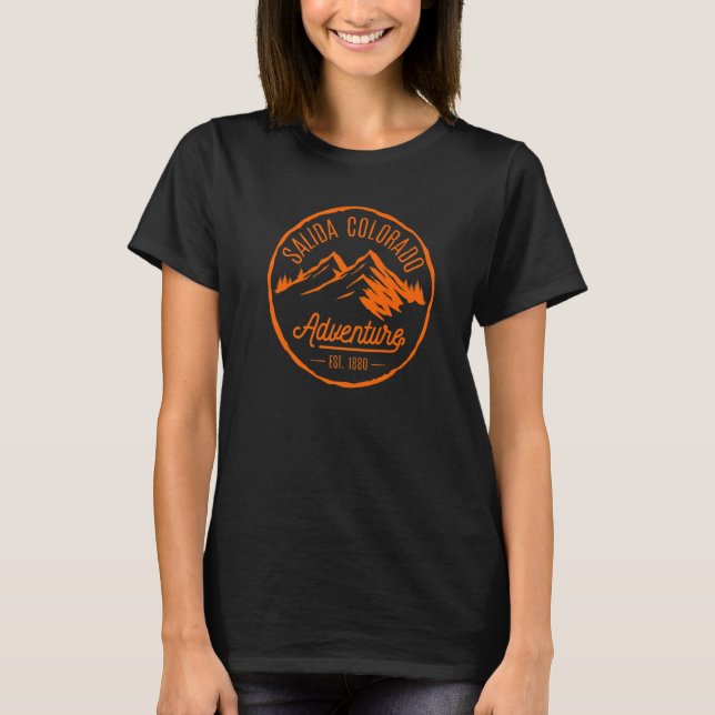 Salida Colorado mountains rivers forest Premium T Shirt (Framsida)