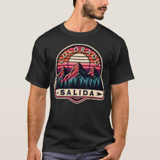 Salida Colorado Usa Utomhus Vintage Salida Svart T Shirt