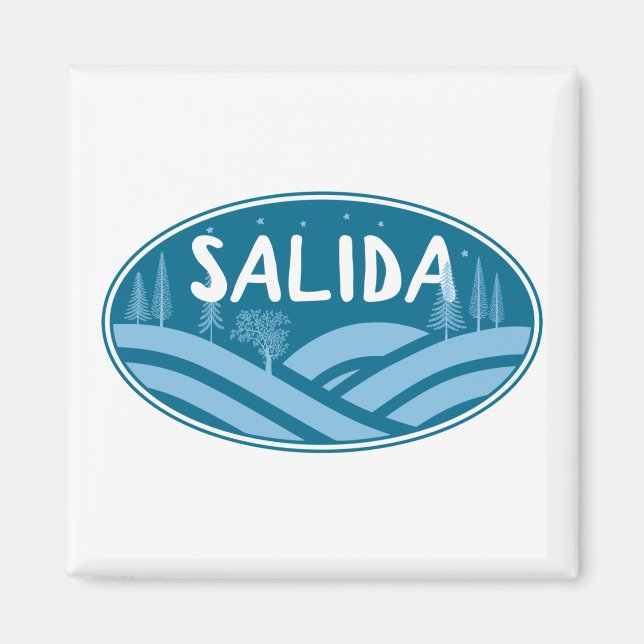 Salida Colorado utomhus Magnet (Framsidan)