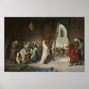 Salida del Boabdil, på Alhambraen Poster