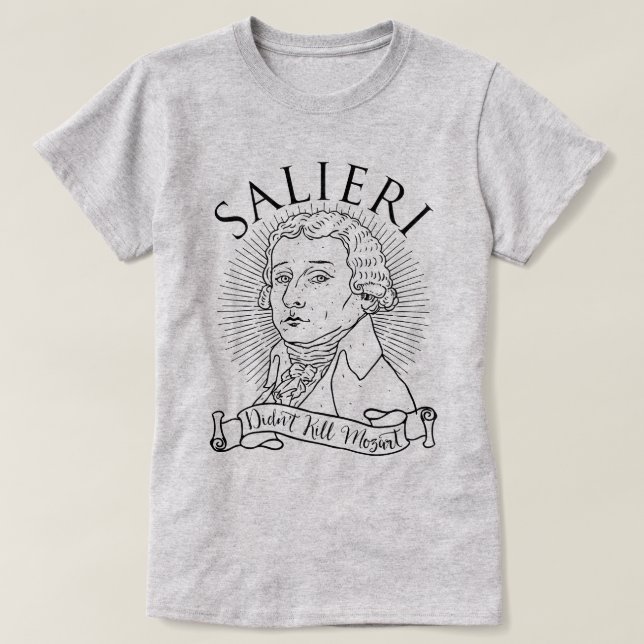Salieri Döda inte Mozart T-shirt (Design framsida)