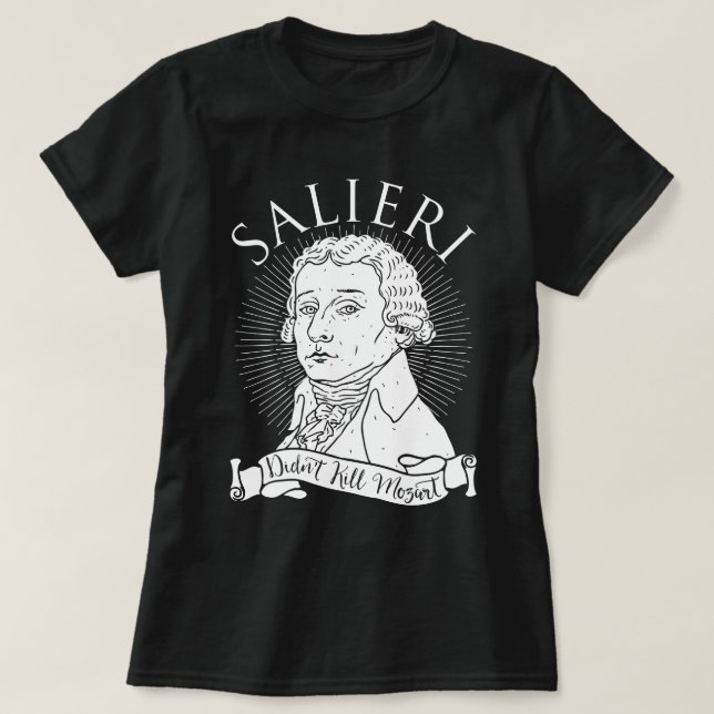 Salieri Döda inte Mozart T-shirt (Design framsida)