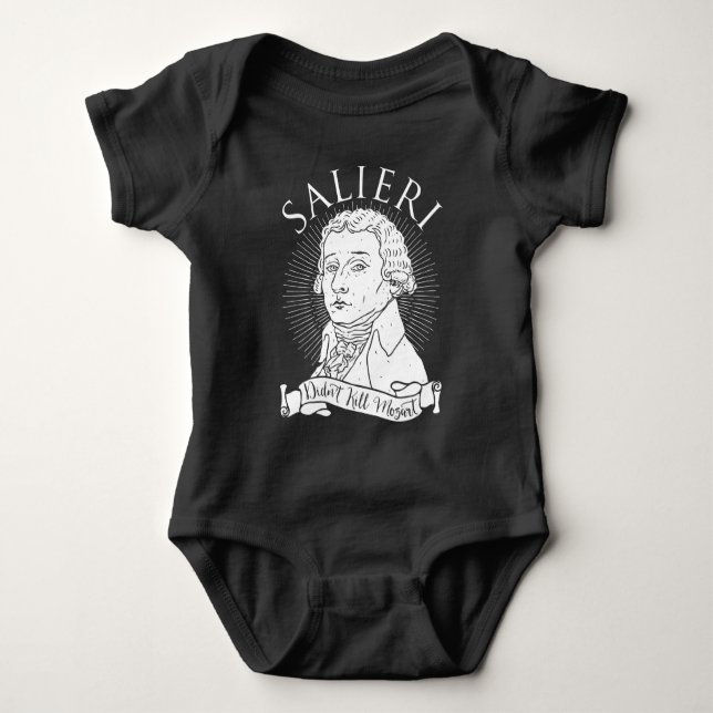 Salieri dödade inte Mozart Tee Shirt (Framsida)