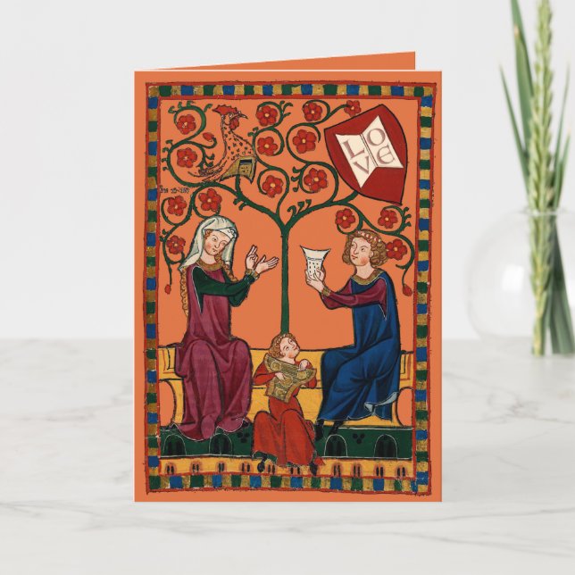 Salig Familj Helgkort (Framsida)