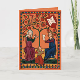 Salig Familj Helgkort