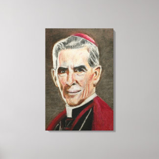 Salig Fulton J. Sheen-porträtt Canvastryck