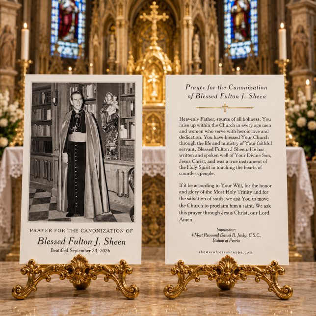 Salig Fulton Sheen-kanonisationsbön Kort (Skapare uppladdad)