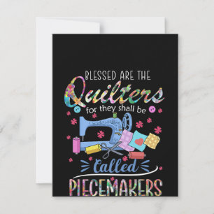 Saliga äro de quiltare ty de skola kallas lappmaka tack kort