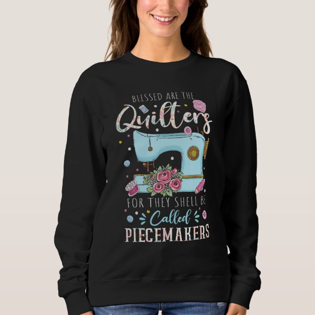 Saliga Äro Syddiggare Modesömmerskor Broderi Sy T Shirt (Framsida)