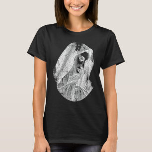 Saliga Moder Jungfru Maria Estetisk Religiös Distr T Shirt