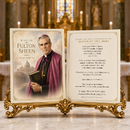 Salige Fulton Sheen Be för Oss Katolska Helgon Visitkort
