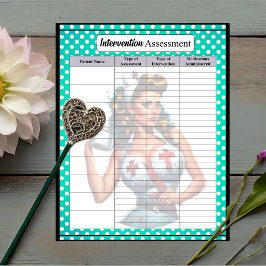 Sälige Sjuksköterske Pinup_ Insatsbedömning Anteckningsblock