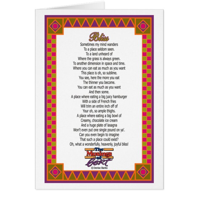 Salighet Hälsningskort (Framsidan)