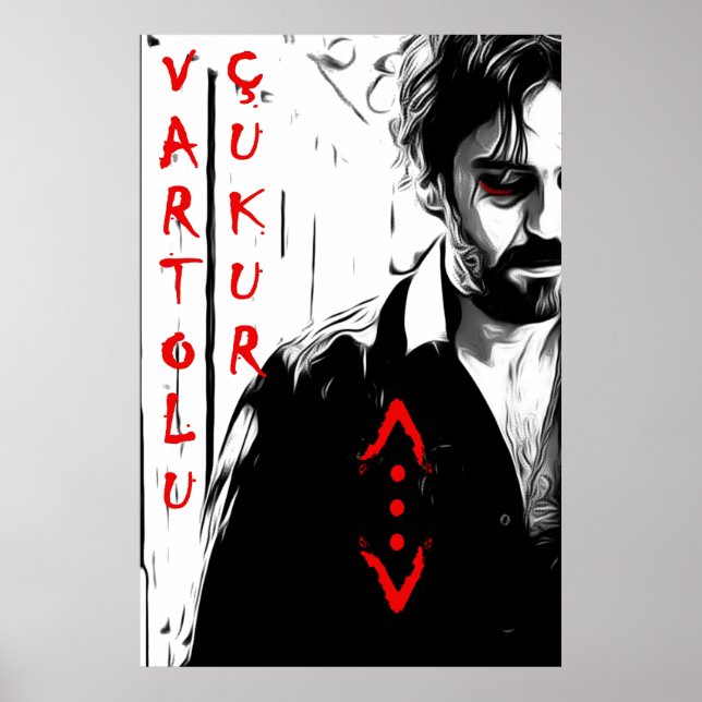 Salih koçovali/ çukur/ B&W Poster (Framsidan)
