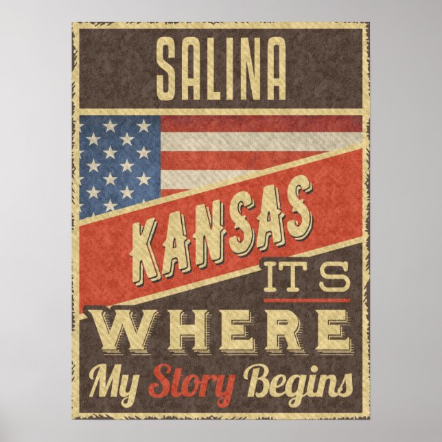 Salina Kansas Poster (Framsidan)