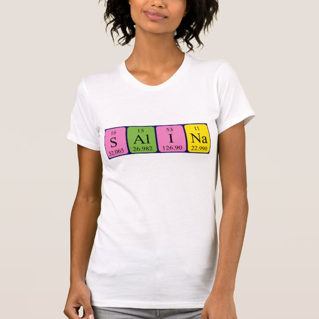 Salina Periodisk skjorta bord namn T Shirt (Framsida)
