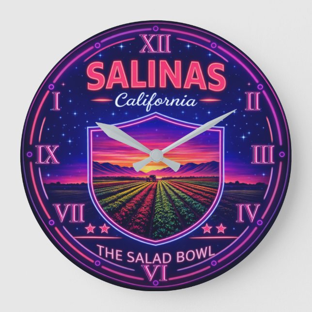 Salinas California Farmland  Stor Klocka (Framsida)