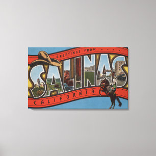 Salinas Kalifornien - stora brevplatser - red Canvastryck