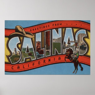 Salinas Kalifornien - stora brevplatser - red Poster