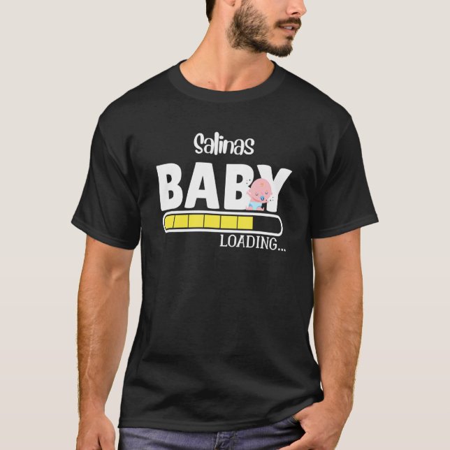 Salinas Native Pride Funny State Baby Parent Mamma T Shirt (Framsida)