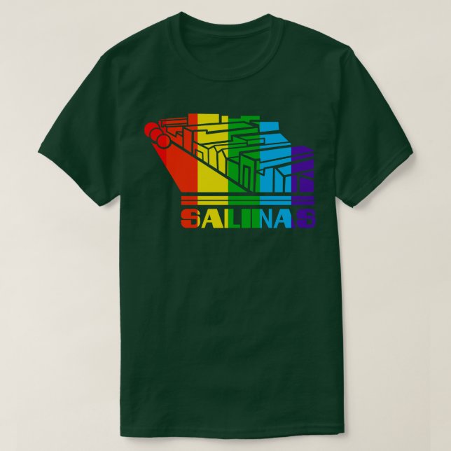 Salinas Pride Salinas LGBT Gift HGBTQ Supporter T Shirt (Design framsida)