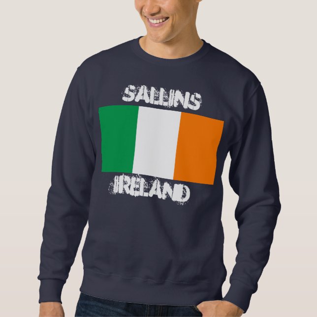 Saliner, Irland med irländskt flagga Sweatshirt (Framsida)