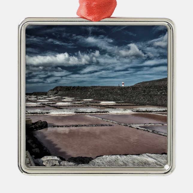Salines i La Palma Julgransprydnad Metall (Framsidan)