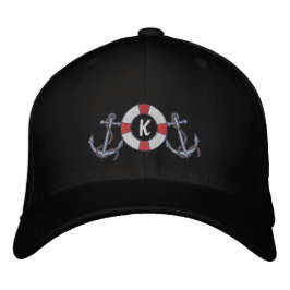 Saling Ring och Anchors Broderad Keps