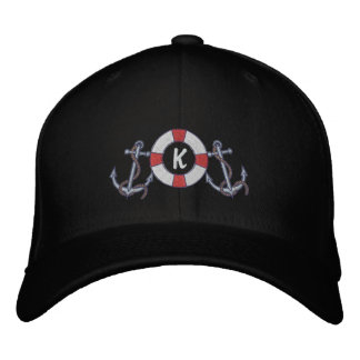 Saling Ring och Anchors Broderad Keps