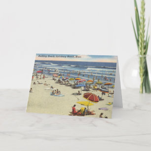 Salisbury Beach, MORSA - Vintage Sommarscen Kort