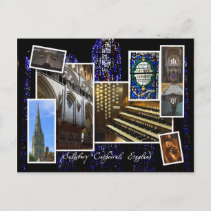 Salisbury Cathedral, Förenade kungariket - montage Vykort